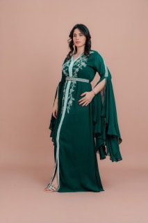 Belted Elegant 2-Piece Kaftan IKS508 image