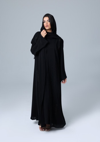 Luxury Crystal Embroidery Abaya ABY1037