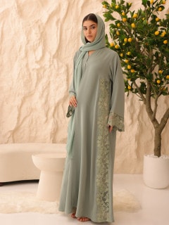 Verdant Lace Abaya ABY1230 image