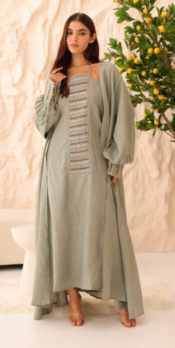 2 Piece Outfit Luxury Sequins Stripes Details IN9151