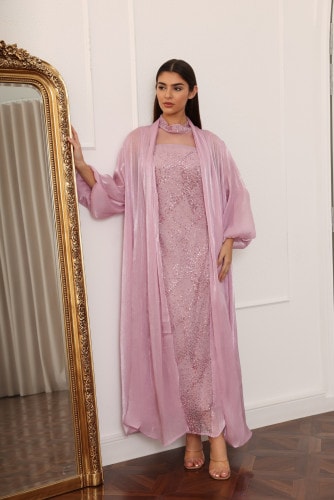 Classic Noor Jalabiya IK4044Pink