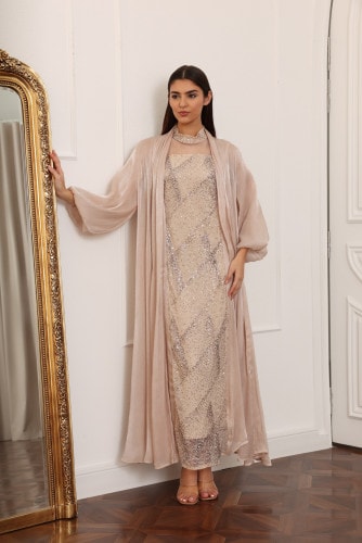 Classic Noor Jalabiya IK4044Beige