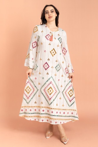 Geometric Patterns Sparkled Jalabiya IK2016