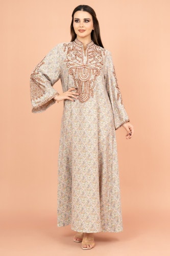 Crystal and Thread Elegance Jalabiya IK1010