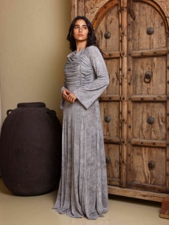 Ikkxa elara Jalabiya IK4040 Grey image