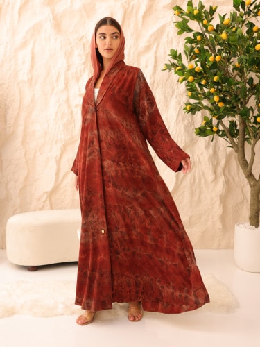 Autumn Dusk Luxe Abaya ABY1221